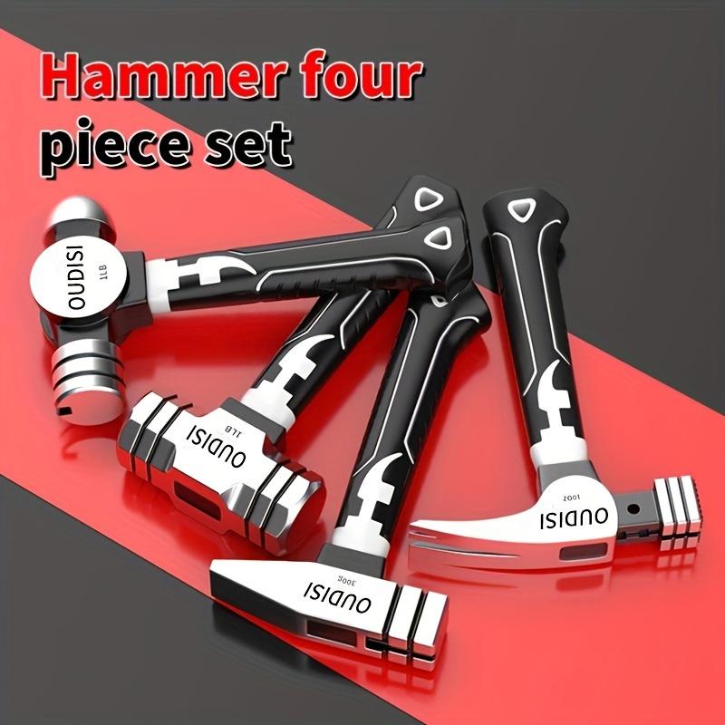 [4er Multi-Funktions-Hammer-Set] 4er OuDiSi Multi-Funktions-Hammer-Set, Mini-Krallenhammer aus Kohlenstoffstahl