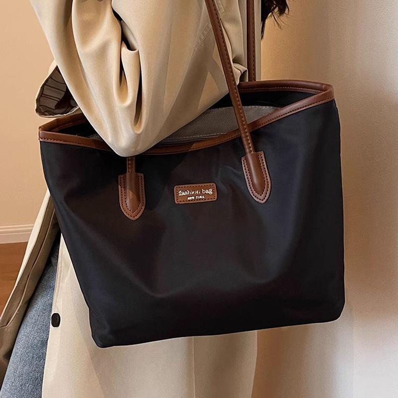 Bags Women's large-capacity tote bags New commuter fashion large bags Portable shoulder bags Oxford cloth women's bags
