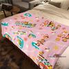 Customizable Cartoon Cute 3D Printing P-PaulF- Frank Flannel Blanket Sofa Home Warm Soft Blanket Four Seasons Portable Gift Blan