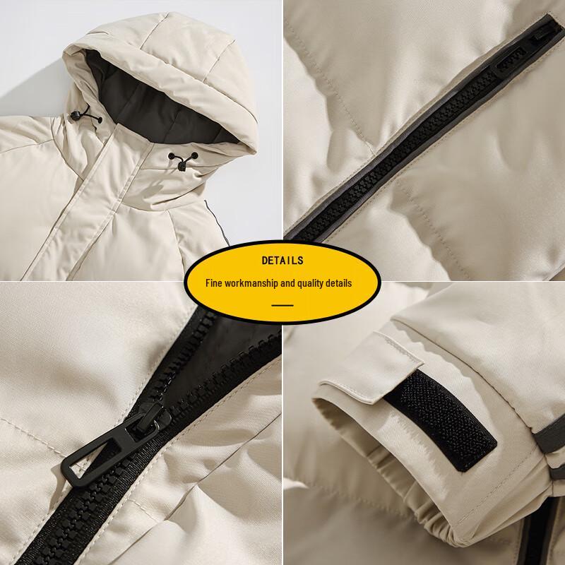 EASTERN CAMEL Men's Thickened Hooded Winter Jacket