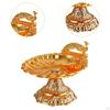 Decorative Pedestal Fruit Plate Bowl Footed Metal for Kitchen Restaurant