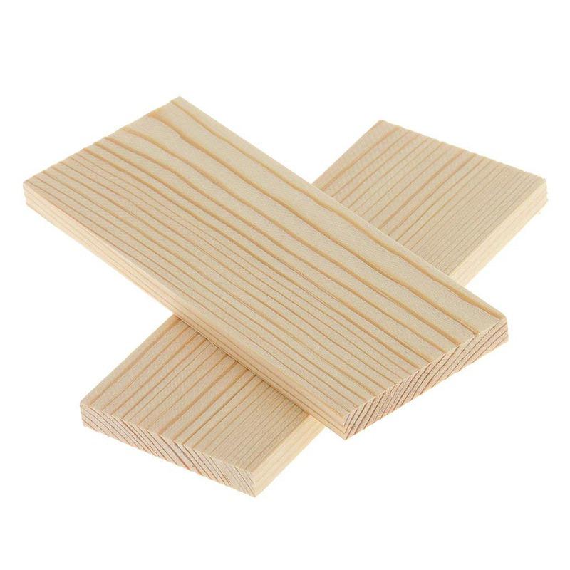 10pcs Unfinished Wood Rectangle Board for Paintings, Natural Pine Wooden Blocks Panels Plank, for DIY Art Crafts Dollhouse
