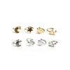 E241 Creative Ear Clips, Fashion Hipster, Star Love Moon Ear Clips U-Shaped Ear Clips