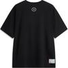 Li-Ning Wade Series Printed Letter Crew Neck Comfortable Breathable Short Sleeve T-Shirt Men Tops Black AHSUB23-4