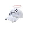 Casual Baseball Cap Letter Sport Cap Trendy Peaked Cap with Ring All-match for Outdoor Hiking Riding Camping Cycling