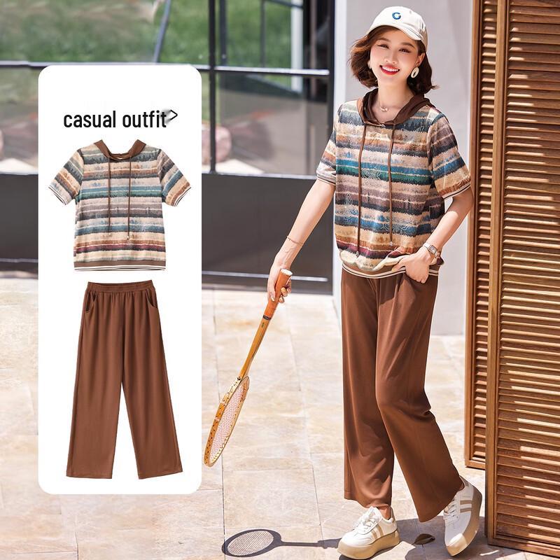 Women s Summer Casual Two-Piece Set XL