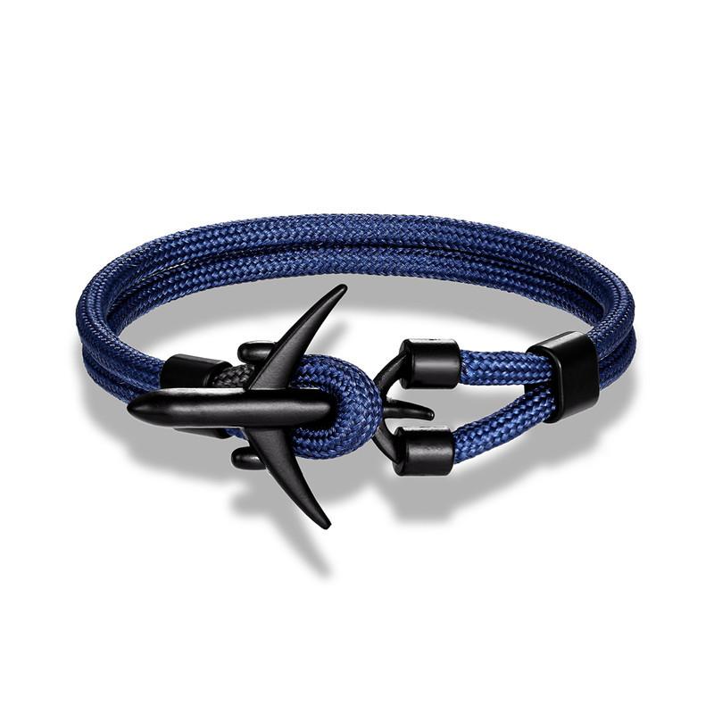 Trend Jewelry, Wind Jewelry, Men'S Polyester 550 Umbrella Rope Airplane Bracelet