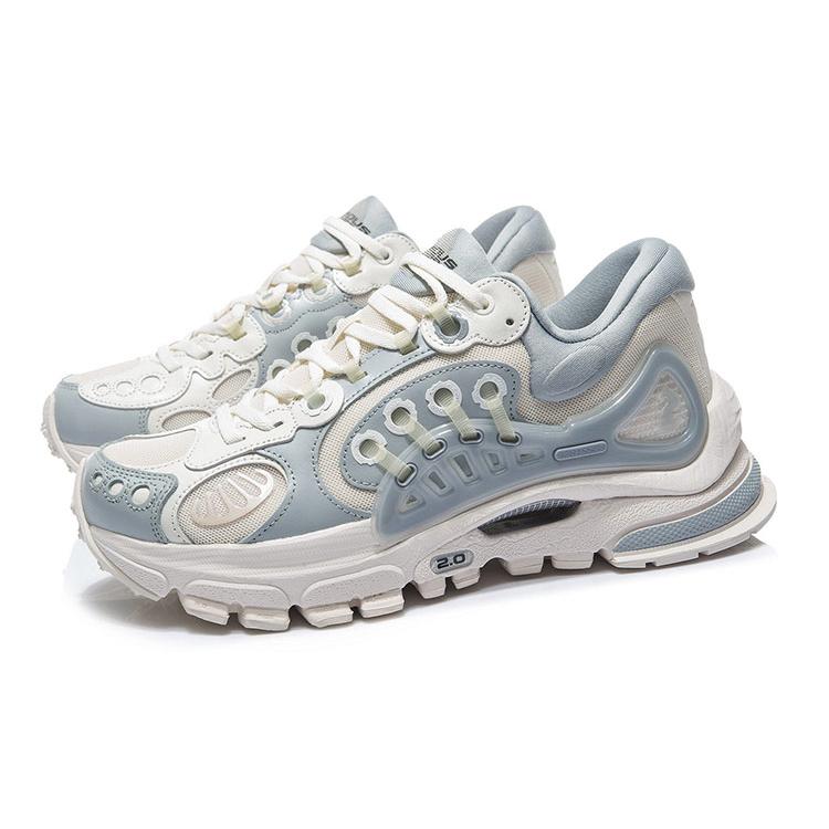 Li Ning Fabric Paris Fashion Week Runway Cushioning Slip Resistant Abrasion Resistant Breathable Low top Casual Shoes ARHR091-3