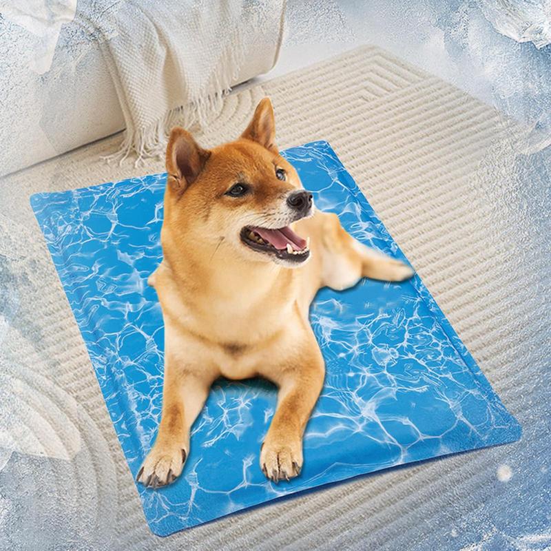Dog Cooling Bed Mats Dog Cooling Pad Soft Hot Weather Sleeping Kennel Mat For Small Medium Pets Cats And Dogs Pet Supplies