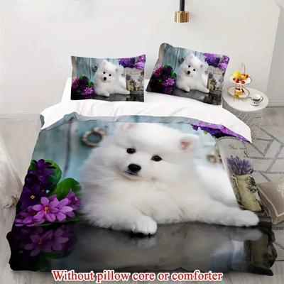 Lovely Dog Cute Animal 3D Printed Bedding Set Cozy Duvet Cover King Queen Twin Size Birthday Gift Girl Boy Kid Adult Room Decor