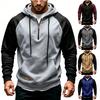 Men's Zip-Up Athletic Hoodie Sweatshirt for Spring and Fall Outdoor Sports