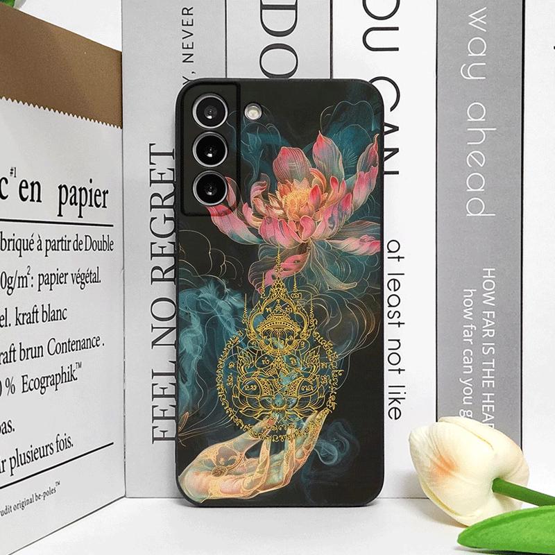 Luxury Lotus Flower Pattern Phone Case for Google Pixel 10 9 A 8 A 7A 6A 7 PRO 8 9 Pro XL 4G 5G Silicone Soft Cover Floral Shell