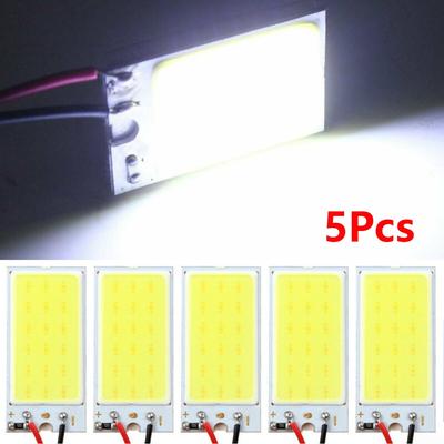 5xCOB 18LED Panels Car Interior Dome Light Bulb T10 Festoon 12V Lamp White