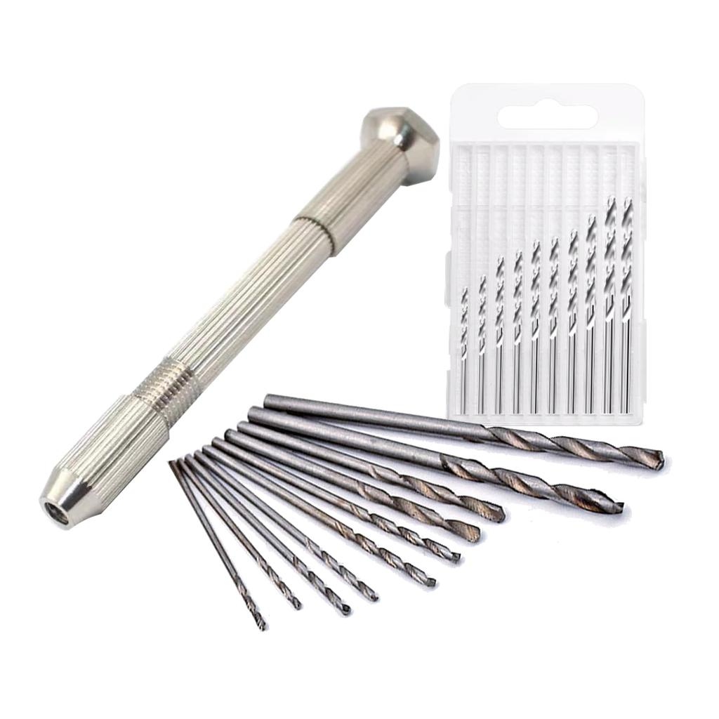 Hand Hole Drilling Pin Drill Small Precision DIY Quiet Manual No Electricity Precision Hole Stainless Easy To Plastic 1 Pin Vise 10 Drill, Tool, Vise,
