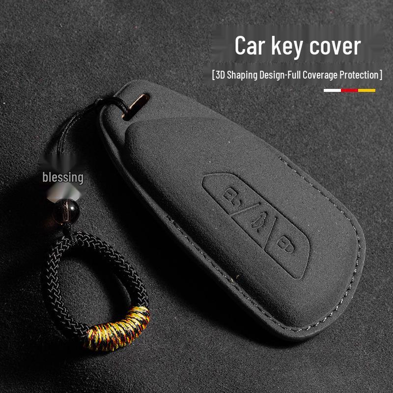 Volkswagen Wildleder Schlüsselhülle für Passat, Magotan, CC, Teramont X, Tiguan L, Tayron, Tayron X, Sagitar, Bora