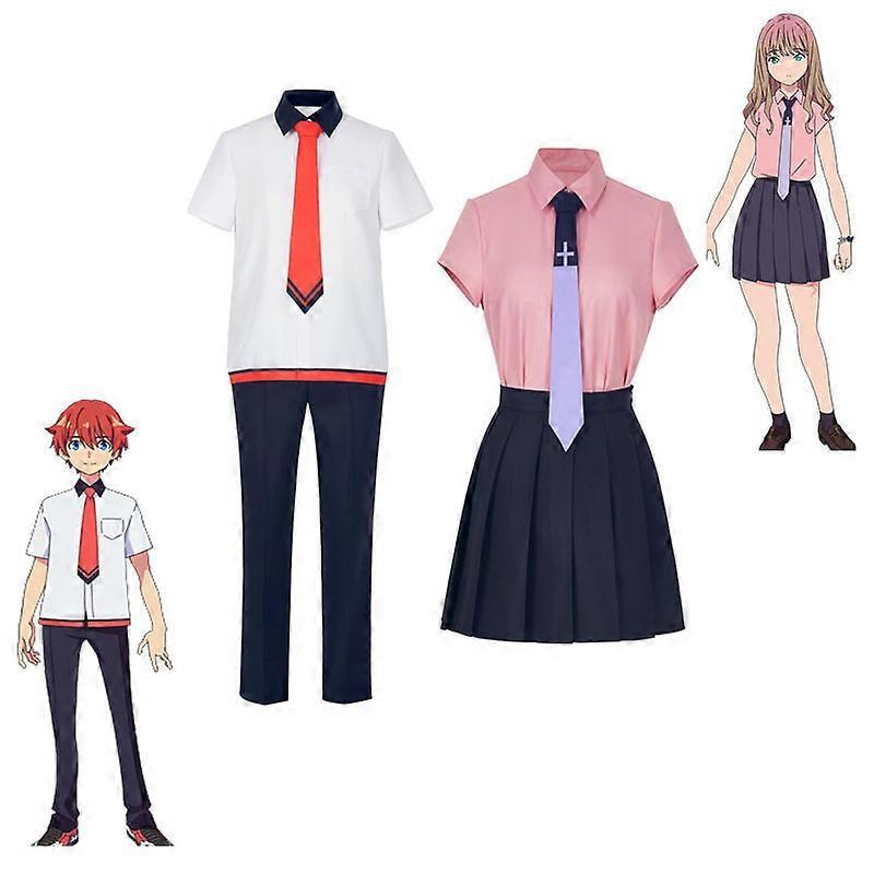 Manjiami Gridman Universe Hibiki Yuta and Nanami Cosplay Costume, Anime Role Play Outfit for Men and Women, Japanese Anime Theme
