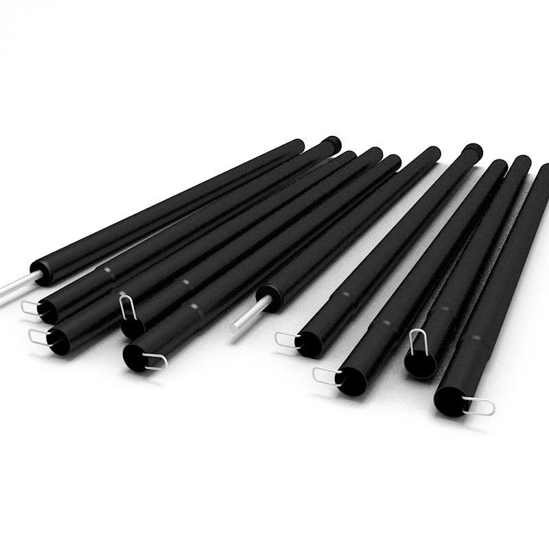 Adjustable 2-Meter Iron Outdoor Canopy Support Pole with 10 Sections and Spray-Painted Finish for Tent Vestibule Accessories.