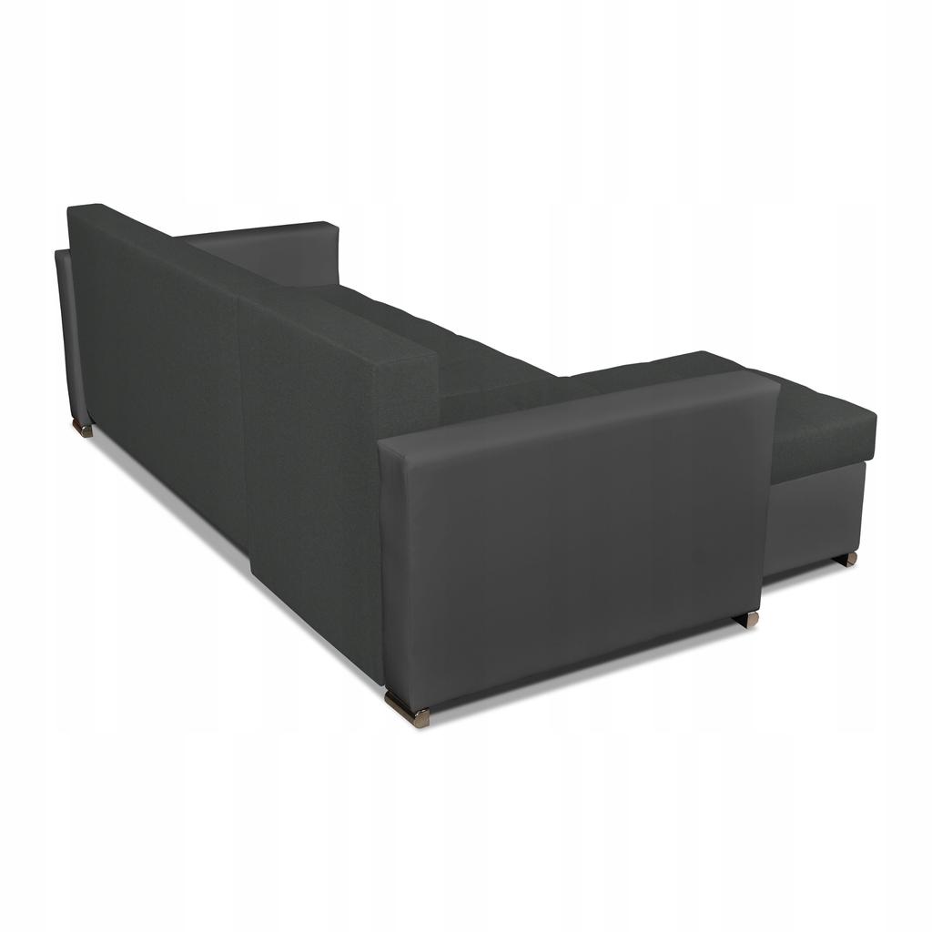 Figo Corner Sofa Bed with Sleeping Function, Corner Sofa, Family Furniture, Gray-gray