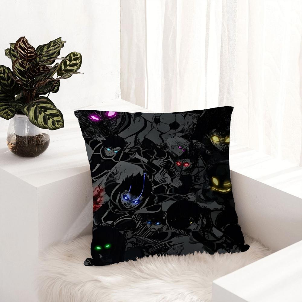 Blue Lock Anime Pillowcase Toon Gift Cushion Cover Bedroom Home Sofa Chair Seat Decor Pillow Case