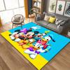1pc Mickey and Minnie Area Rug, Non Slip Floor Mat, Cartoon Character Design, Soft Velvet, Room Decor, Washable Indoor Carpet