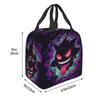 Custom G-Gengars Insulated Lunch Bag for Camping Travel Cartoon Leakproof Cooler Thermal Lunch Box Unisex