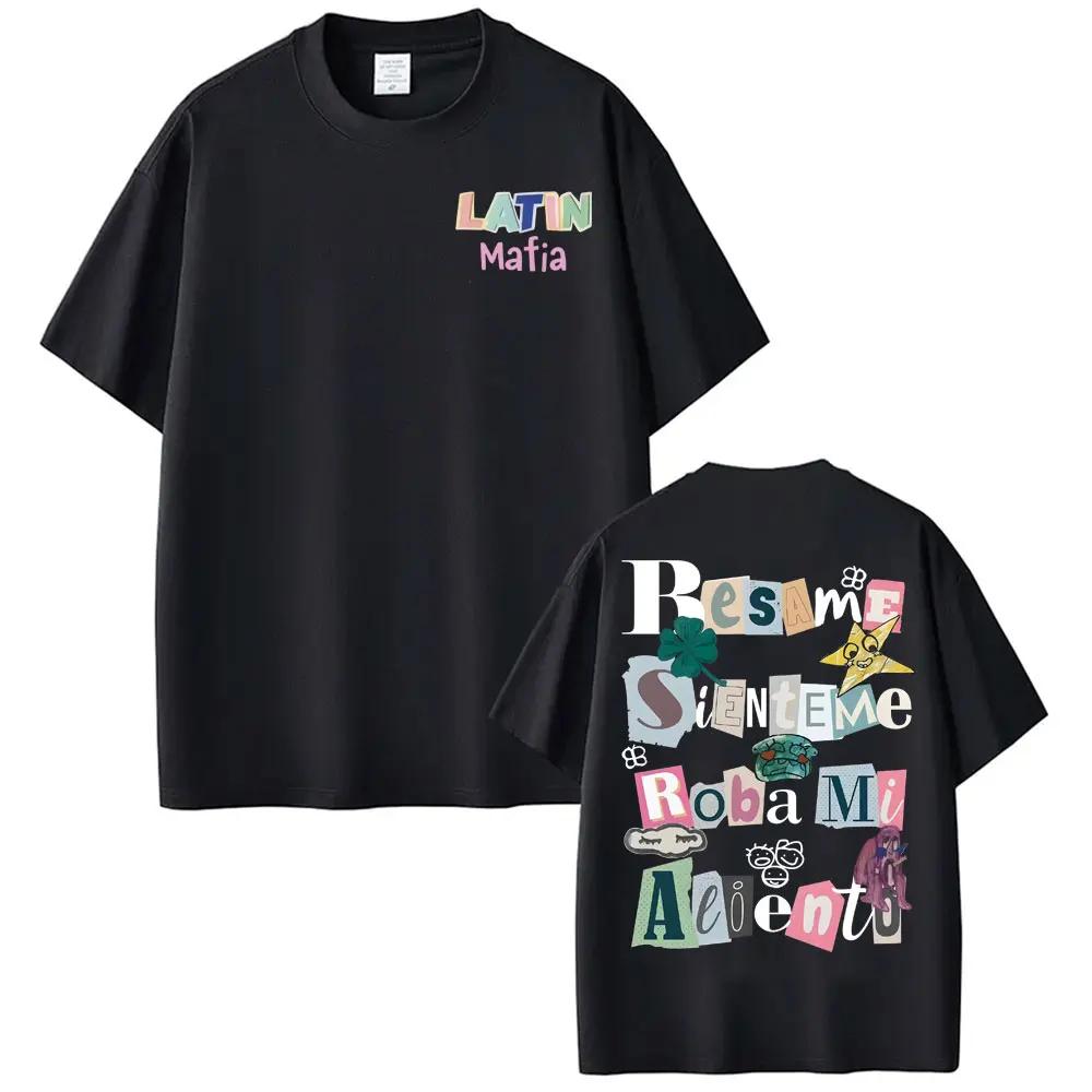 Rock Band Latin Mafia Album Printed T Shirts Men Women 100 Cotton High Quality Tshirts Fashion Punk Hip Hop Tshirt Streetwear