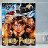 Warner 1pc Cute Printed Bathroom Shower Curtain with Harry Potter Characters, Castle, and Owl Design, Creative, Suitable for H