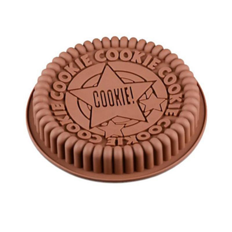 

3D круглая форма для шоколадного печенья Oreo, силиконовые формы для печенья с антипригарным покрытием, форма для пудинга, большая форма для выпечки мусса, торта as the picture color