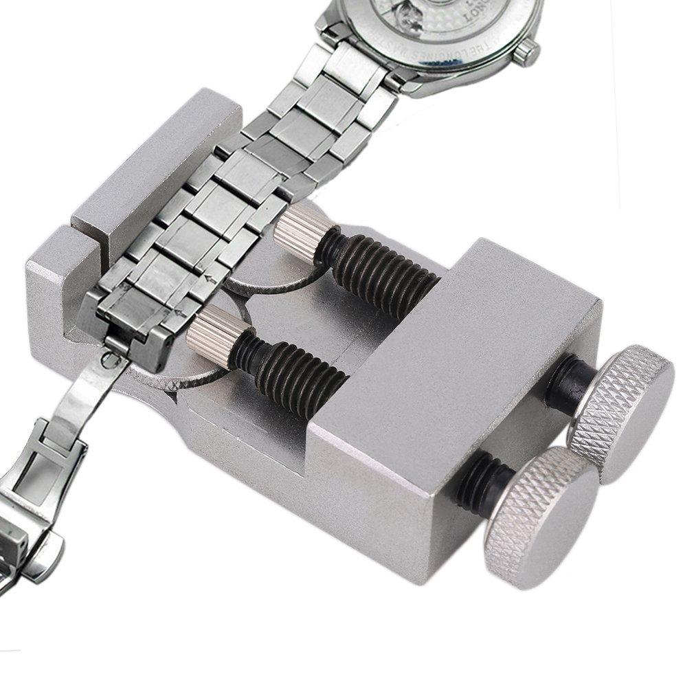 

Двойная застежка Металлический стальной браслет для часов Твердый регулировочный стол Серебро
