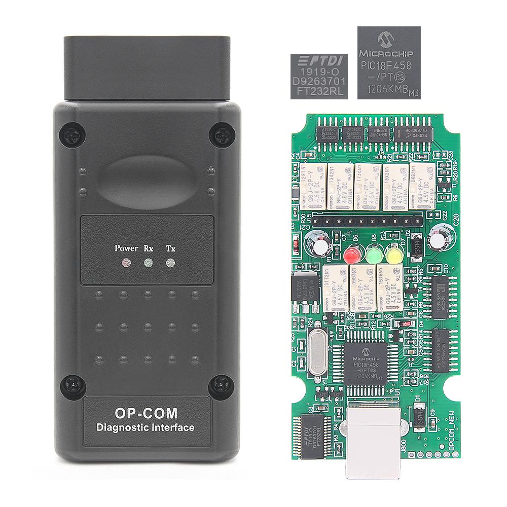 OPCOM V5 Voor Opel 2021 OP COM 1.70 flash firmware update Auto Diagnostische Kabel OP-COM PIC18F458 CAN BUS OBD 2 OBD2 Auto Gereedschap