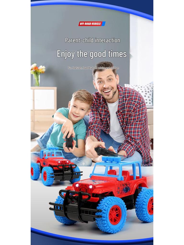 Spider Jeep Remote Control Off-Road Electric Toy Car for Kids