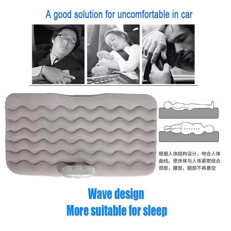 Materasso da viaggio gonfiabile per auto, universale, per sedile posteriore, multifunzionale, cuscino per divano, campeggio all'aperto
