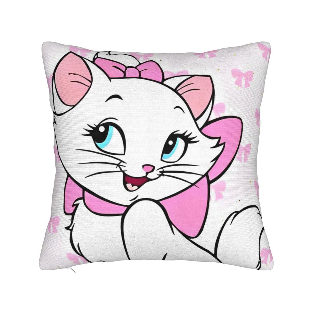Marie Katze Cartoon Kissenbezug Polyester Kissenbezug Dekorativ Kissenhülle Zuhause Dropshipping 45*45cm