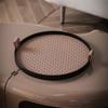 Nordic Round Jewelry Tray Woven Leather Storage Tray Living Room Kitchen Desktop Cosmetic Sundries Plate Home Decoration