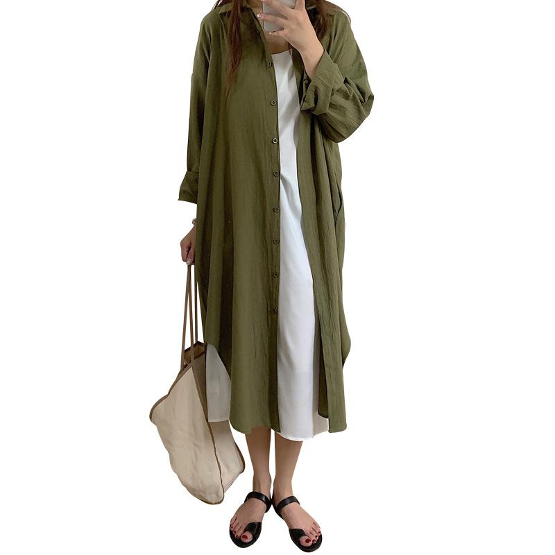 S-2XL Cotton Summer Shirt Dress Pink Evening Vintage Dress Party Oversize Long Beach Women Dresses Loose Robe
