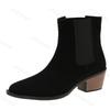 Fashion Fashion Retro Women's Leopard Designed Casual Short Boots 2025 Autumn Pointed Head Comfortable Versatile Coarse Heel Ankle Boots