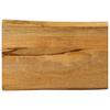 VidaXL Tabletop 50x40x3.8 Cm Live Edge Solid Mango Wood 370775