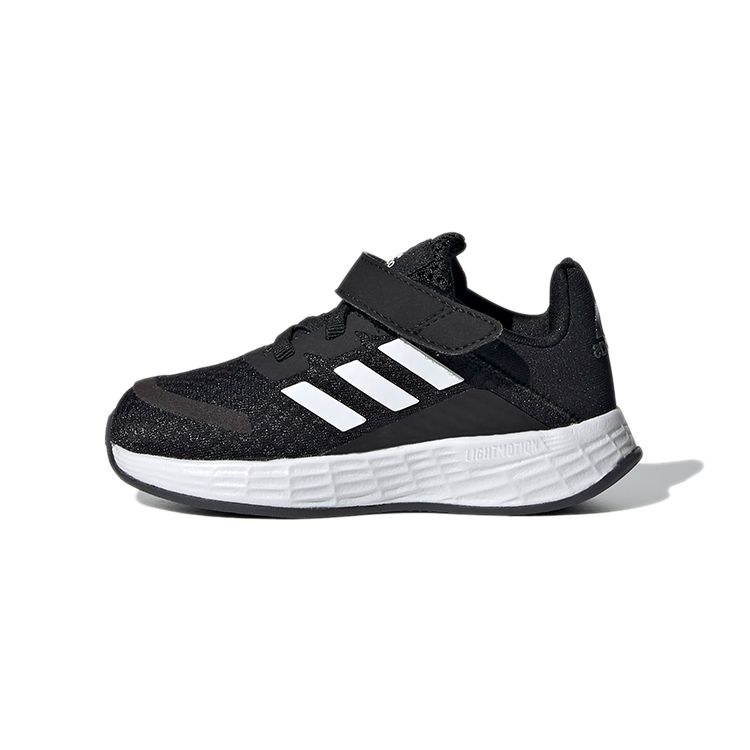 Adidas Duramo Sl Casual Comfortable Low Top Walking Shoes Baby Shoes Black White GW2237