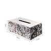 Edelstahl Taschentuchboxen Leder Rosshaar Taschentuchbox Moderne Einfache Restaurant Serviettenbox Wohnzimmer Dekoration Ornament