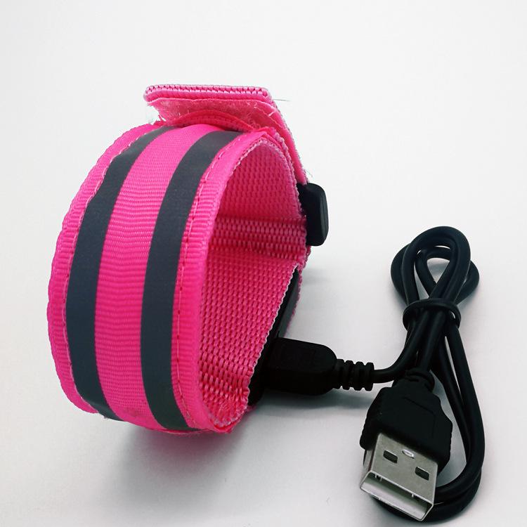 LED Reflective Flashing Wristband for Running, Cycling, Mountaineering - Custom Logo Available