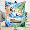 Winter Soccer Fun Customize Text Blanket Gift Personalized Blanket Durable Comfort Suitable for Picnics Couch Bed Seaside Four Seasons Universal