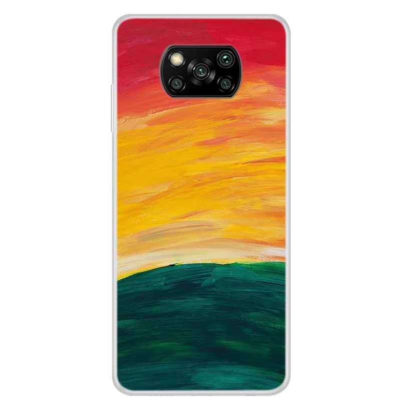 Phone Case For Xiaomi Poco X3 Pro Marble Patterns Back Cases Poco M6 Pro 4G F6 F5 F3 X6 X5 Transparent Soft Bumper Cover Fundas