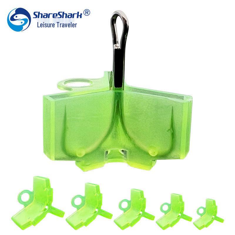 Three-Hook Treble Fishhook White Protective Cover Sheath