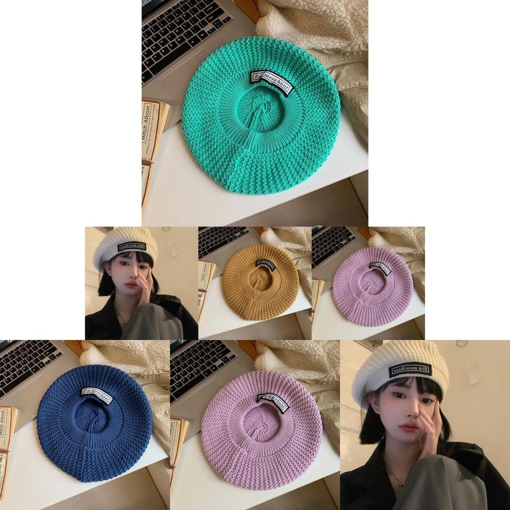 Fashionable Women's Winter Cotton Beret Soft And Comfortable Knit Hat