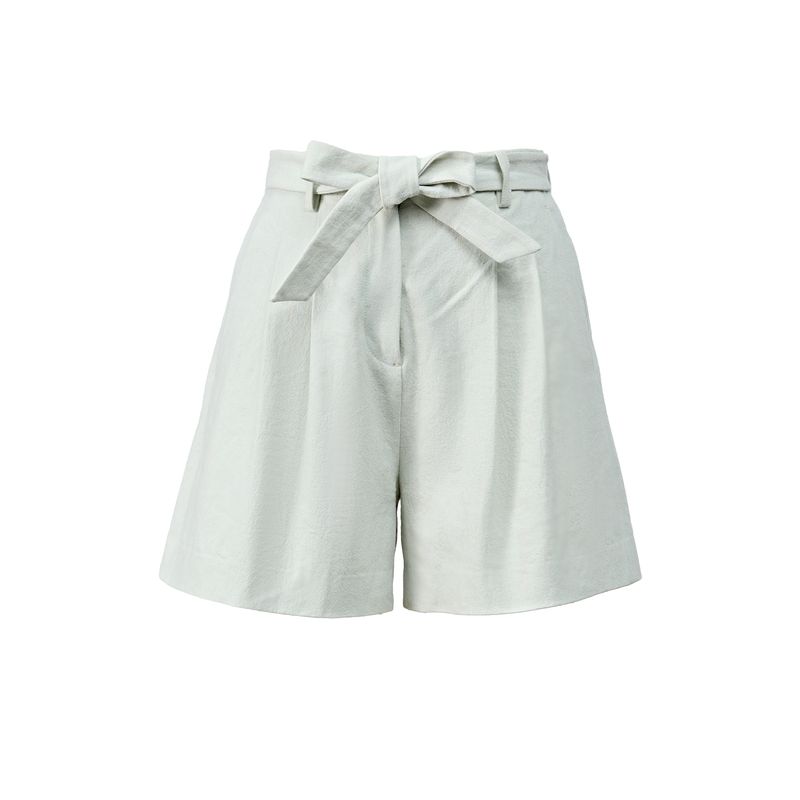 

Blacknini/ Love No1 White Linen Suit Outwear Rain Dew Nature Hemp Shorts/Skirt Mint Green-shorts((In Stock)) XS