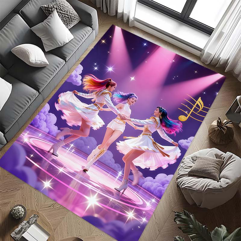 Harmony Motion: Musical Dance Celebration carpet floor mats printing Office chair cushion Christmas gifts Bathroom mat