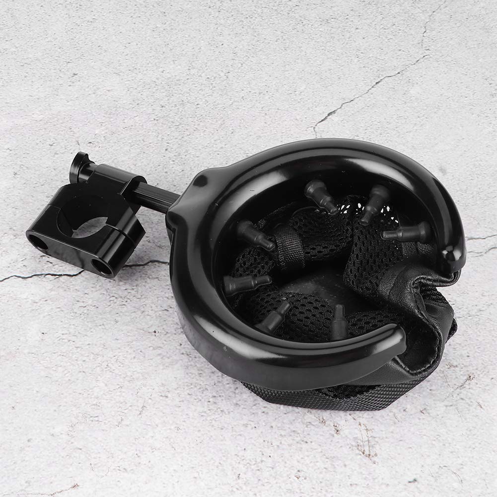 Motorcycle Handlebar Cup Holder, Drink Basket, Mesh Brake Cup Holder, Compatible with Honda Gold Wing GL1500 (7/8-inch, Black)