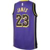 Jordan Los Angeles Lakers Sleeveless Round Neck Letter Kids Basketball Jersey Kids tops Purple FZ8617-525