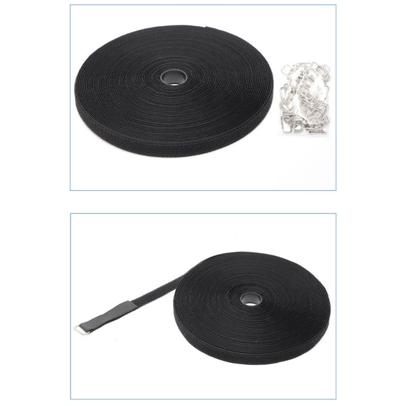 Long Service Reusable Straps 10M Roll 50 Not Corrosion Clip Cable Organizers Straps for Secure Item Fastening