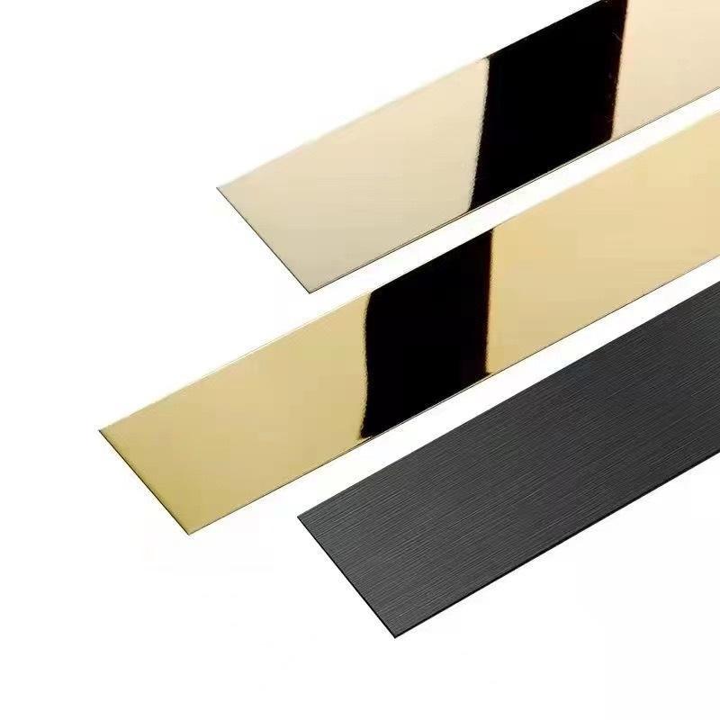 Modern Self-Adhesive Stainless Steel Decorative Strip for TV Backgrounds, Ceilings, and Skirting